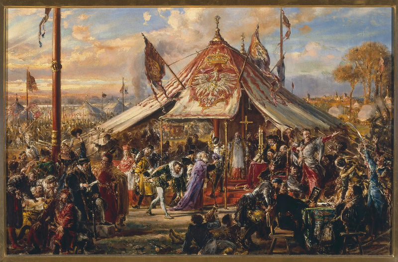El poder de la Commonwealth en su apogeo, de la serie « Historia de la civilización en Polonia » - Jan Matejko