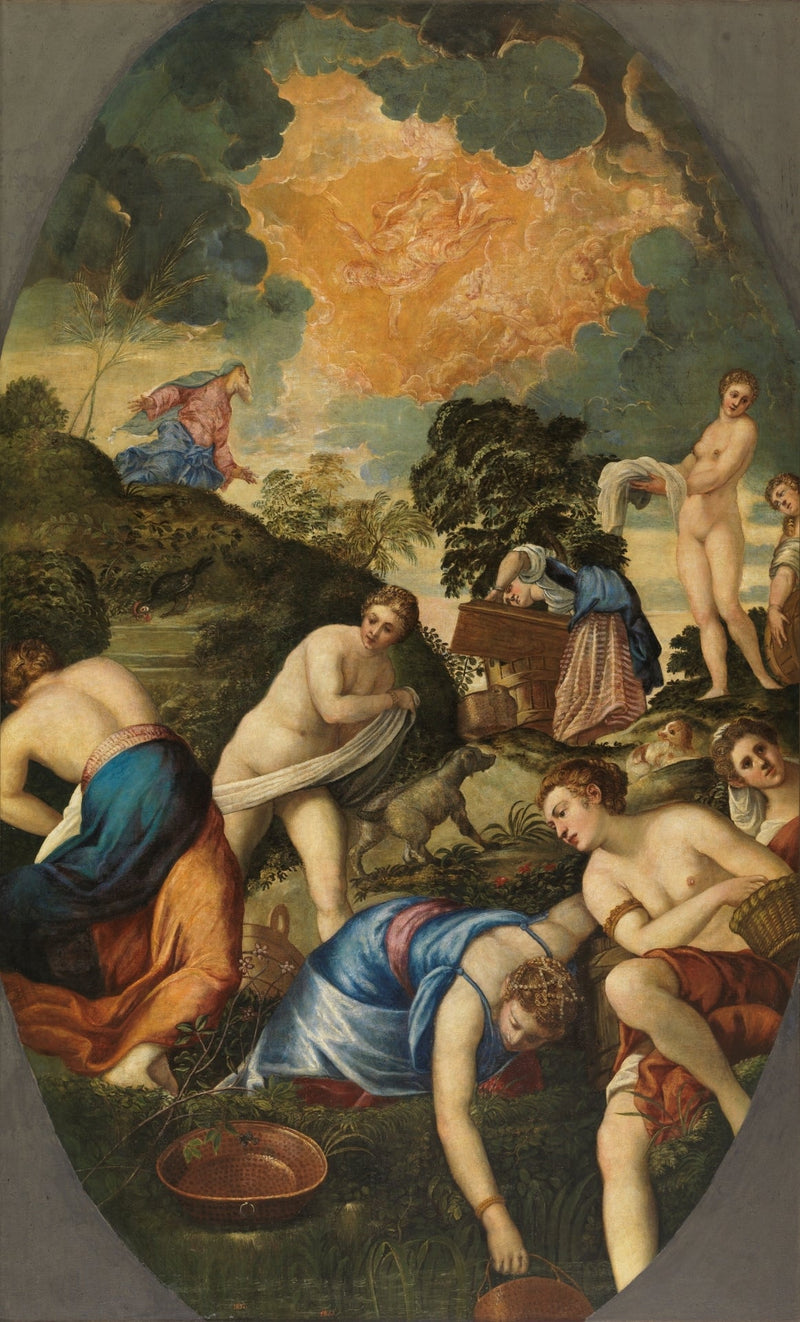 La purificación de las vírgenes madianitas - Jacopo Tintoretto