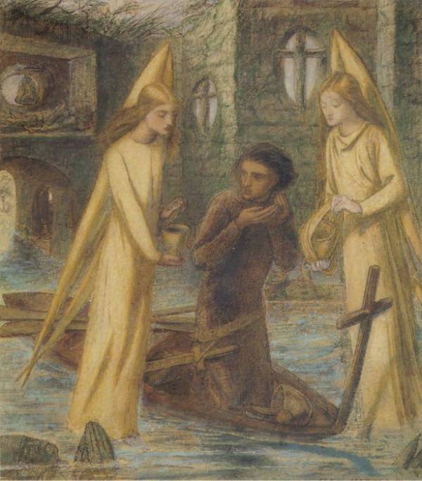 La búsqueda del Santo Grial - Dante Gabriel Rossetti