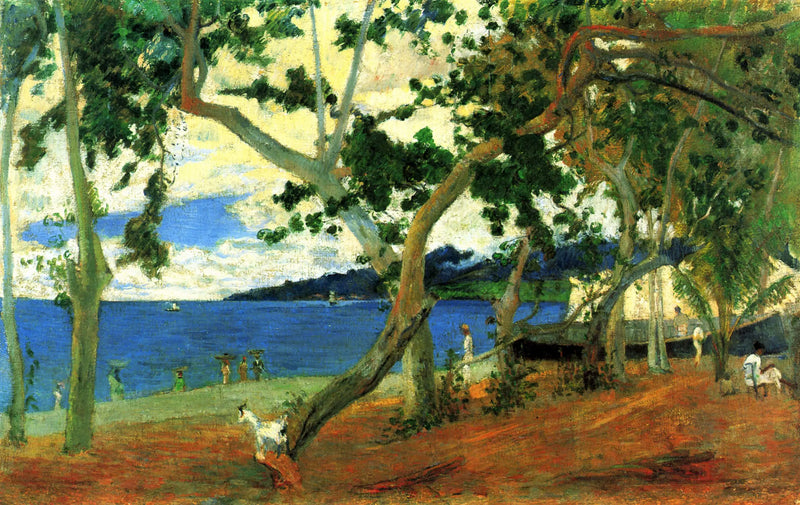 La Rada de Saint-Pierre vista desde la ensenada de Turín - Paul Gauguin