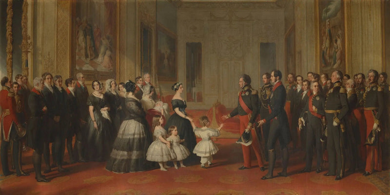 La recepción de Luis Felipe, rey de los franceses, en el castillo de Windsor, el 8 de octubre de 1844 - Franz Xaver Winterhalter