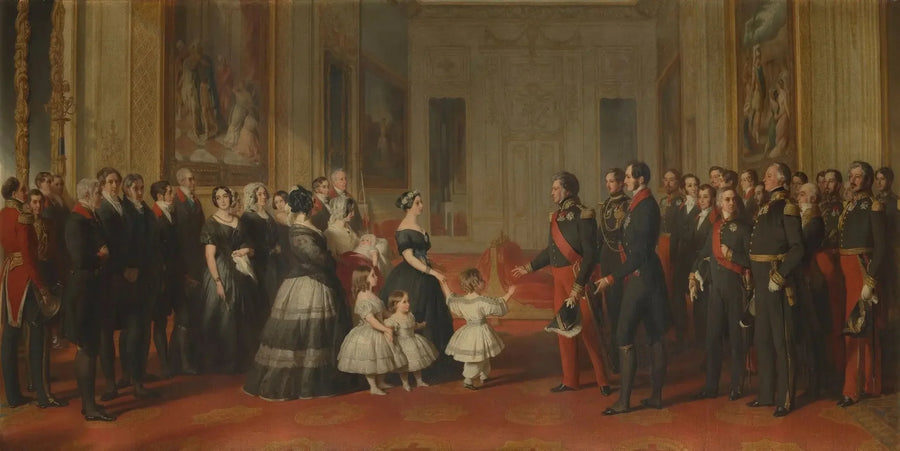 La recepción de Luis Felipe, rey de los franceses, en el castillo de Windsor, el 8 de octubre de 1844 - Franz Xaver Winterhalter