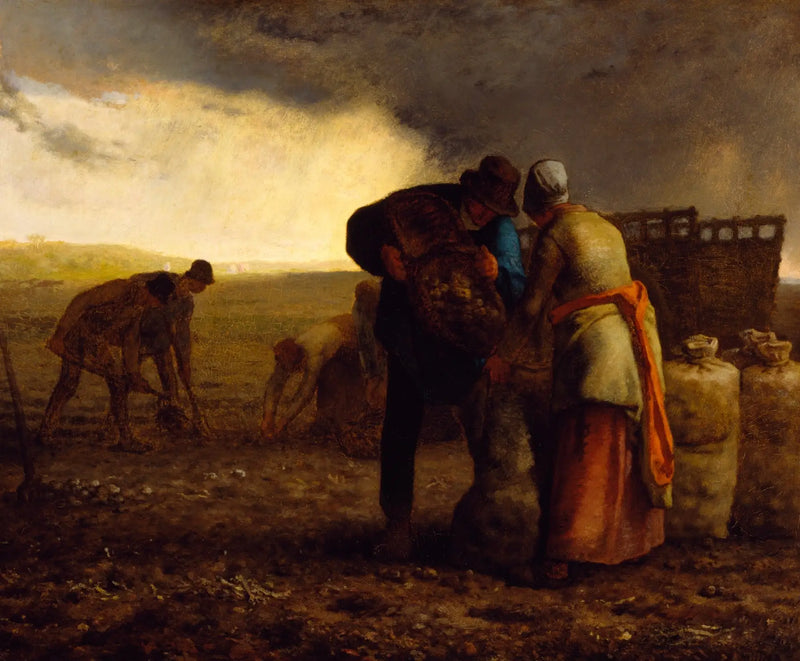 La Cosecha de las papas - Jean-François Millet