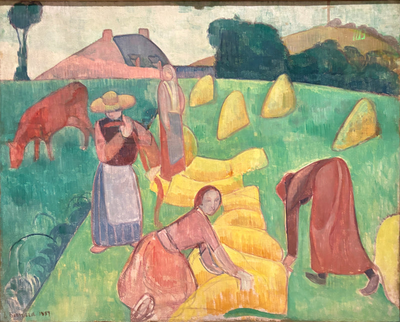 La cosecha de trigo - Émile Bernard