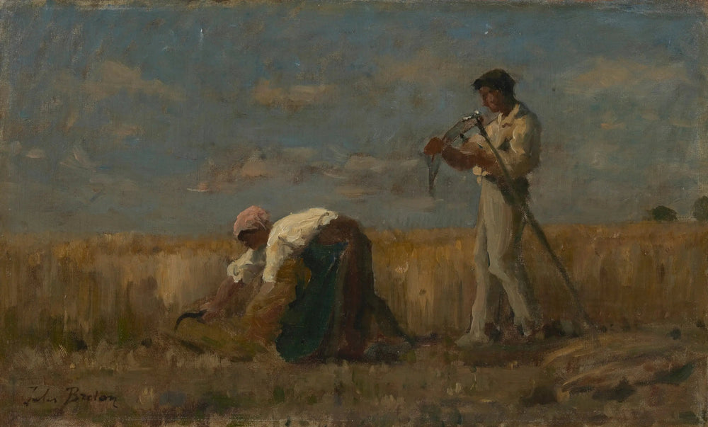 La récolte - Jules Breton image 1 reproduction réalisée par Alpha Reproduction