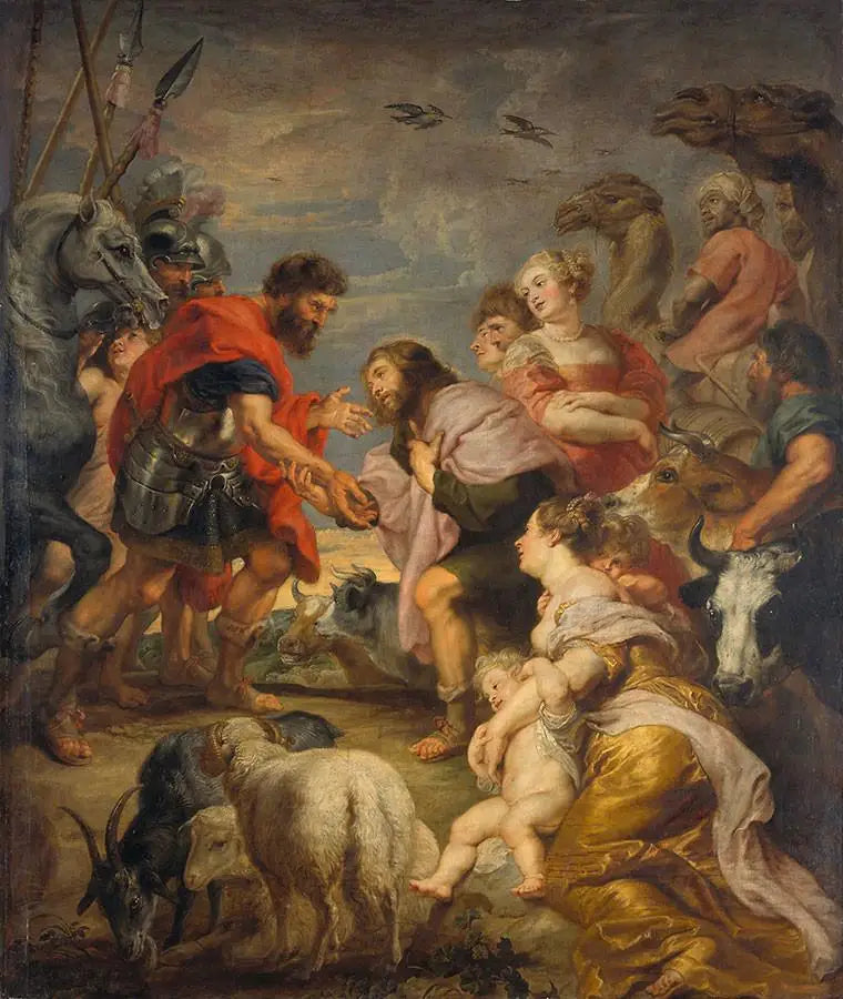 La Reconciliación de Esaú y Jacob - Peter Paul Rubens