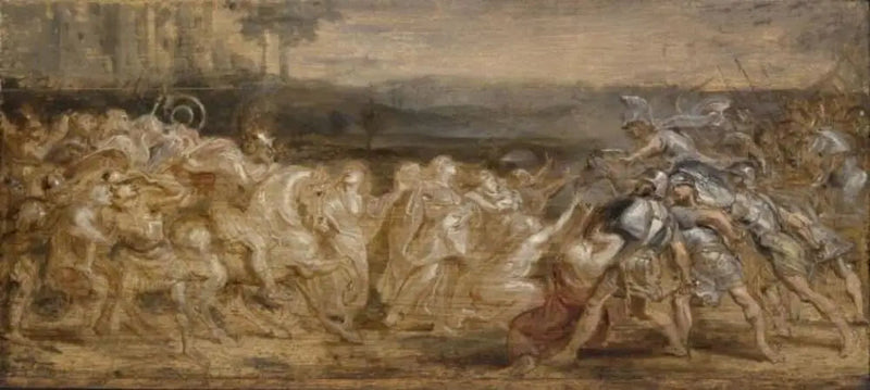 La reconciliación de los romanos y los sabinos - Peter Paul Rubens
