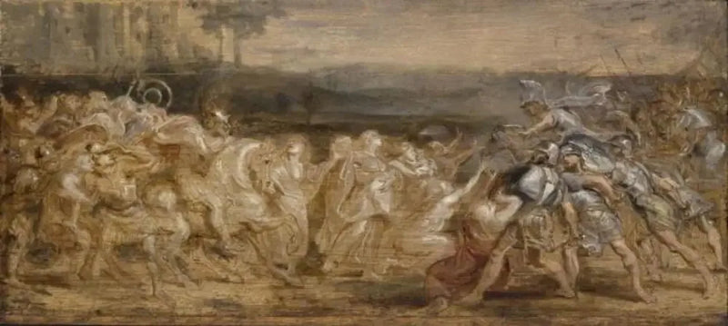 La reconciliación de los romanos y los sabinos - Peter Paul Rubens