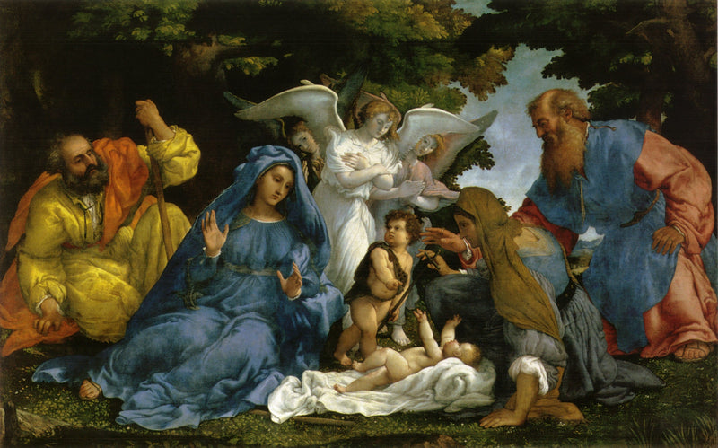 La Reconocimiento de la naturaleza divina de Cristo - Lorenzo Lotto