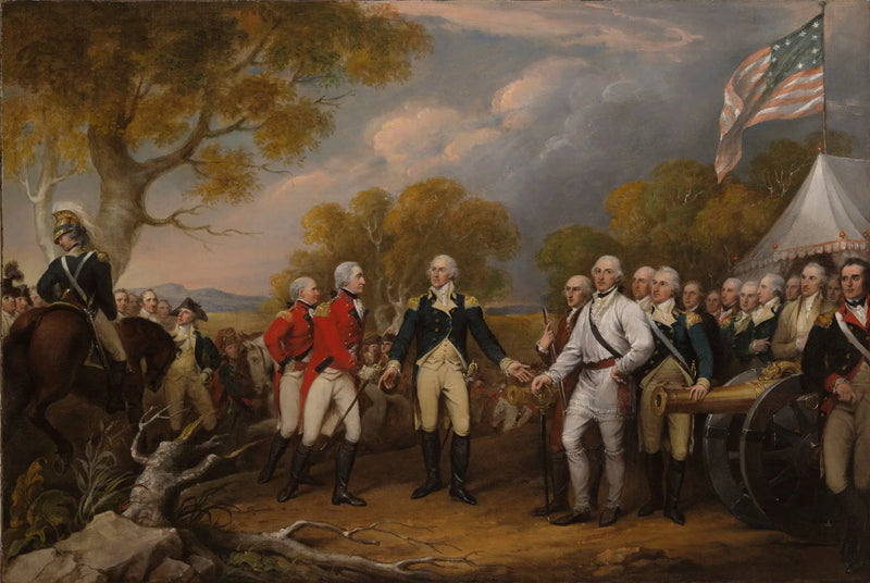 La rendición del general Burgoyne en Saratoga, el 16 de octubre de 1777 - John Trumbull