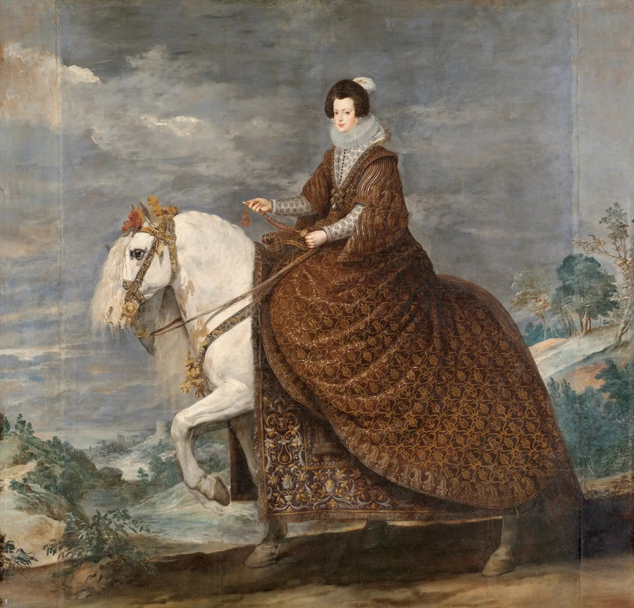 La Reina Isabel de Francia a caballo - Diego Velázquez