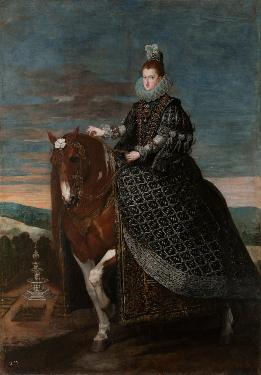 La Reina Margarita de Austria a caballo - Diego Velázquez