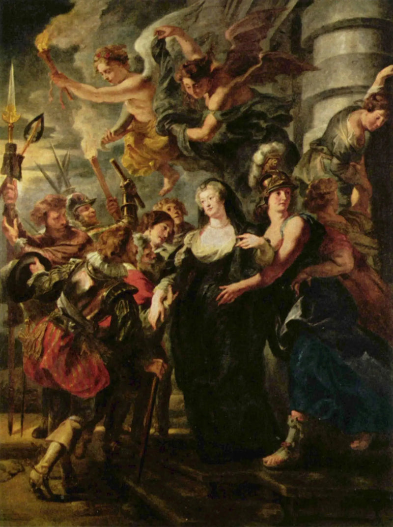 La Reina huye del castillo de Blois en la noche del 21 al 22 de febrero de 1619 - Peter Paul Rubens
