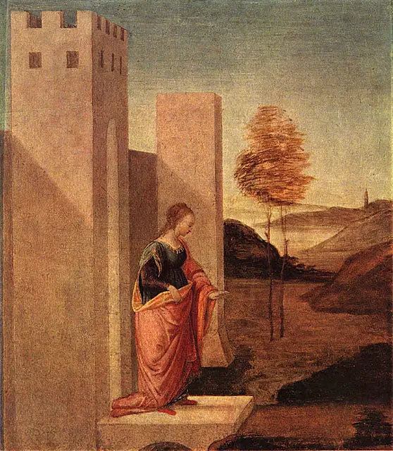 La reina Vasti deja el palacio real - Sandro Botticelli