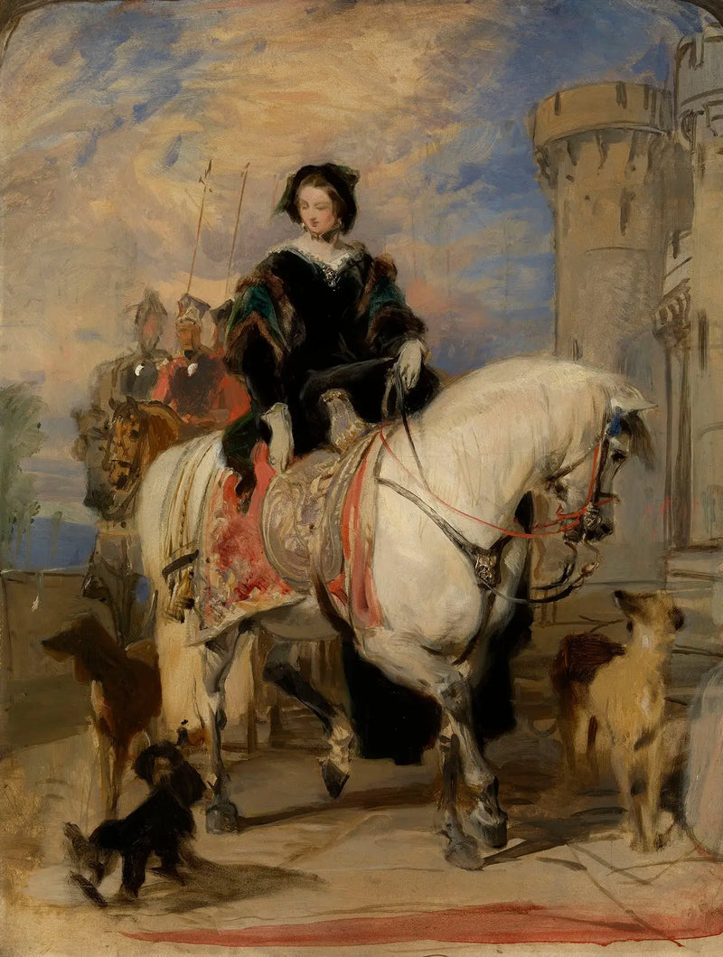 La reina Victoria (1819-1901) a caballo - Edwin Henry Landseer