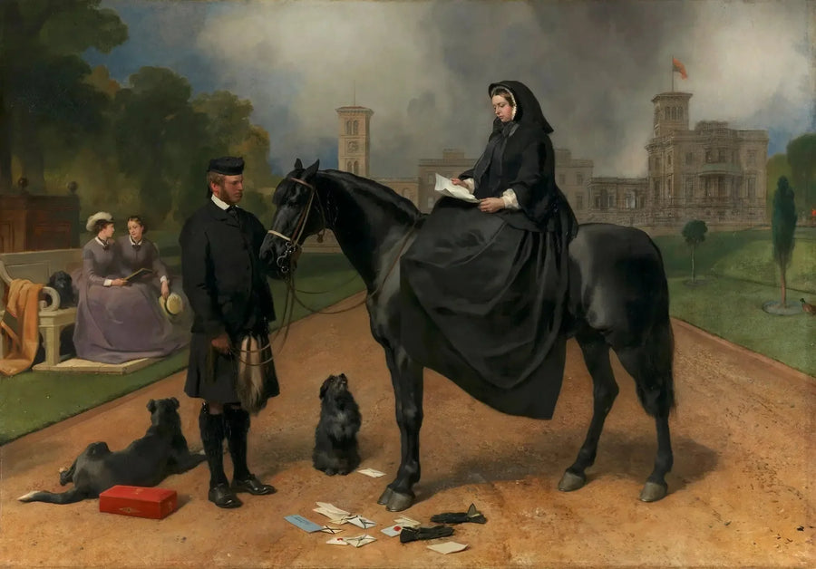 La reina Victoria en Osborne - Edwin Henry Landseer
