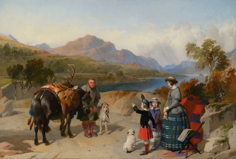 La reina Victoria en Loch Laggan - Edwin Henry Landseer