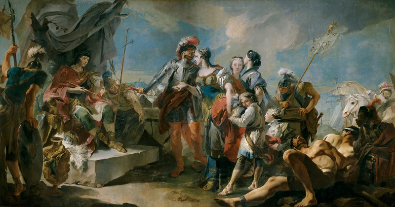 La Reina Zenobia frente al Emperador Aureliano - Giovanni Battista Tiepolo