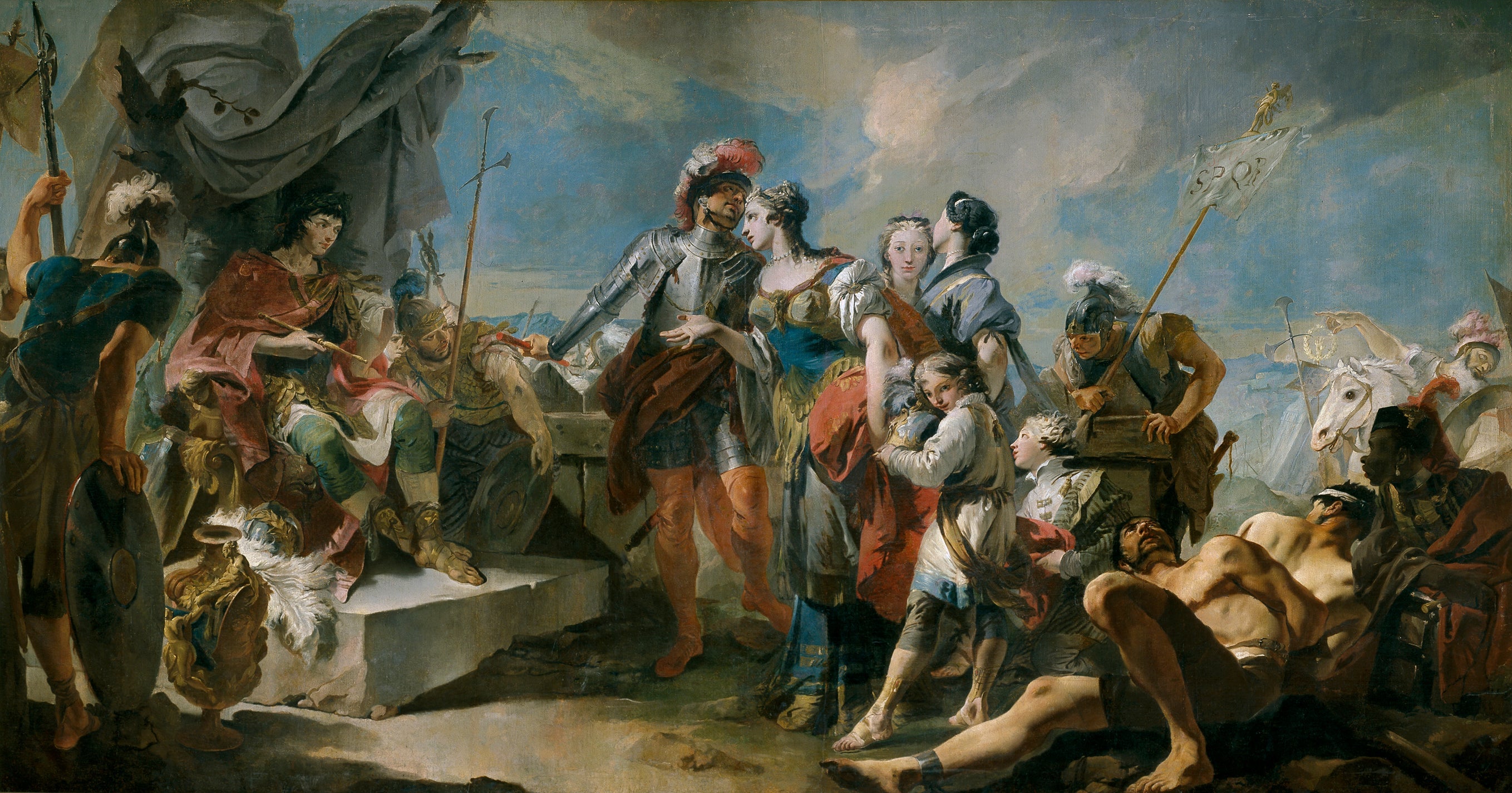 La Reine Zénobie devant l’Empereur Aurélien - Giovanni Battista Tiepolo - Alpha Reproduction