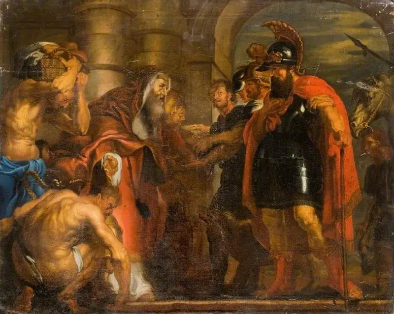 El encuentro de Abraham y Melquisedec - Peter Paul Rubens