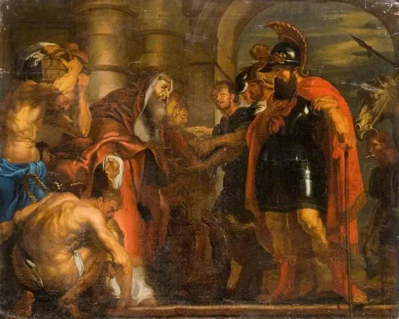 El encuentro de Abraham y Melquisedec - Peter Paul Rubens