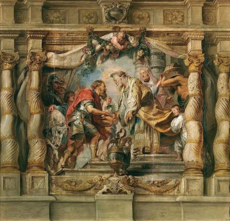 El encuentro de Abraham y Melquisedec - Peter Paul Rubens