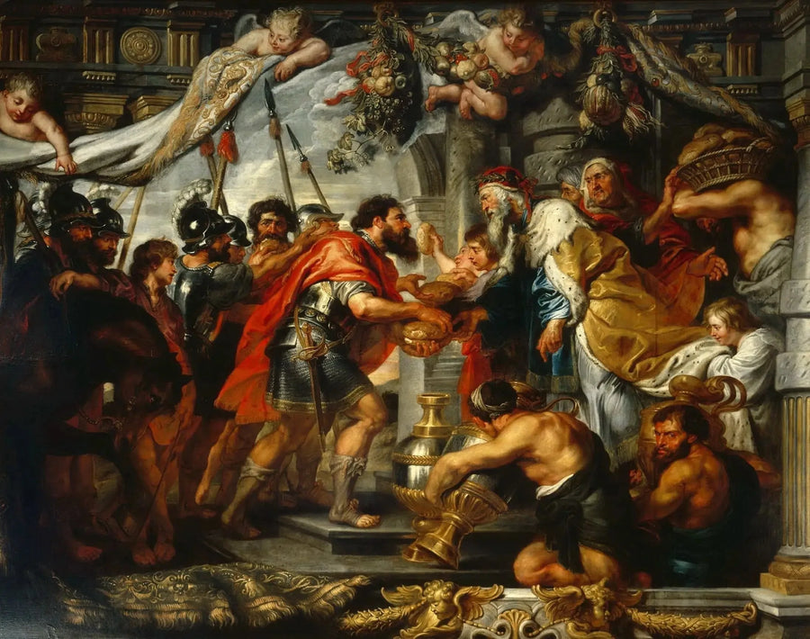 El encuentro de Abraham y Melquisedec - Peter Paul Rubens