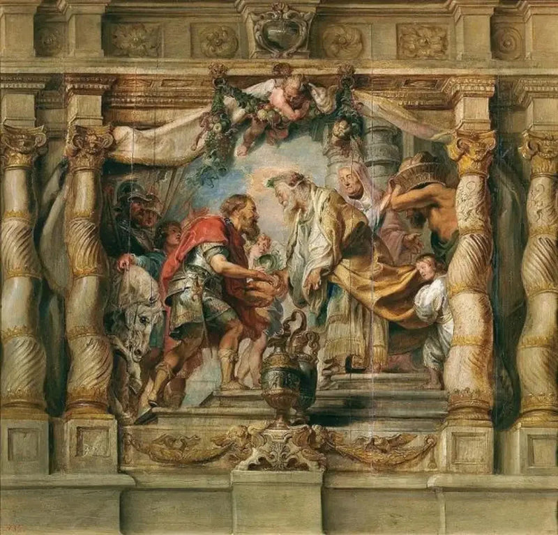 El encuentro de Abraham y Melquisedec - Peter Paul Rubens