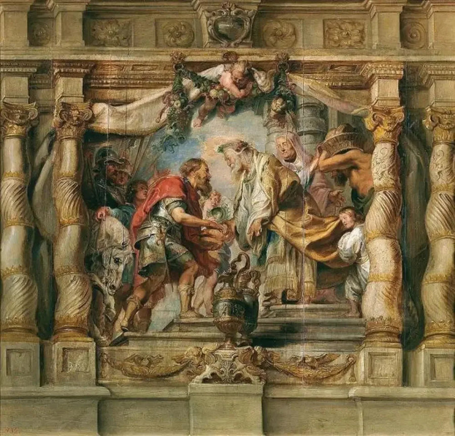 El encuentro de Abraham y Melquisedec - Peter Paul Rubens