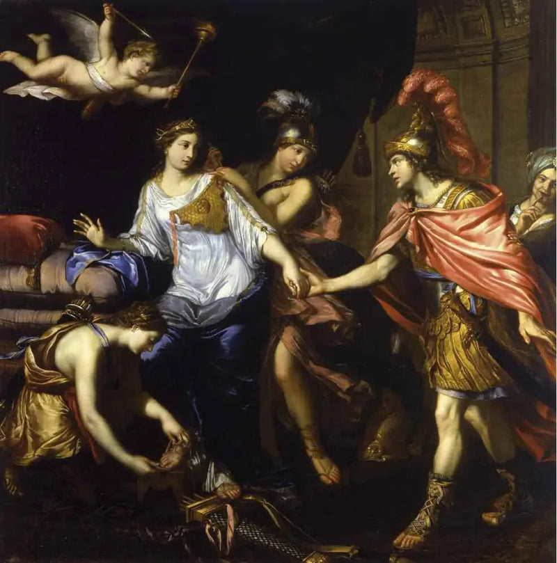 El encuentro de Alexandre con la reina de las Amazonas - Pierre Mignard