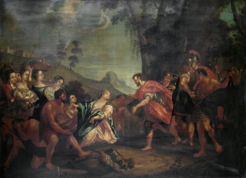 El encuentro de David y Abigail - Antonio da Correggio