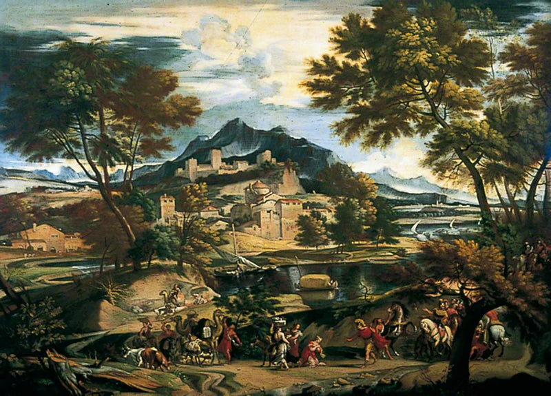 El encuentro de David y Abigail - Domenichino
