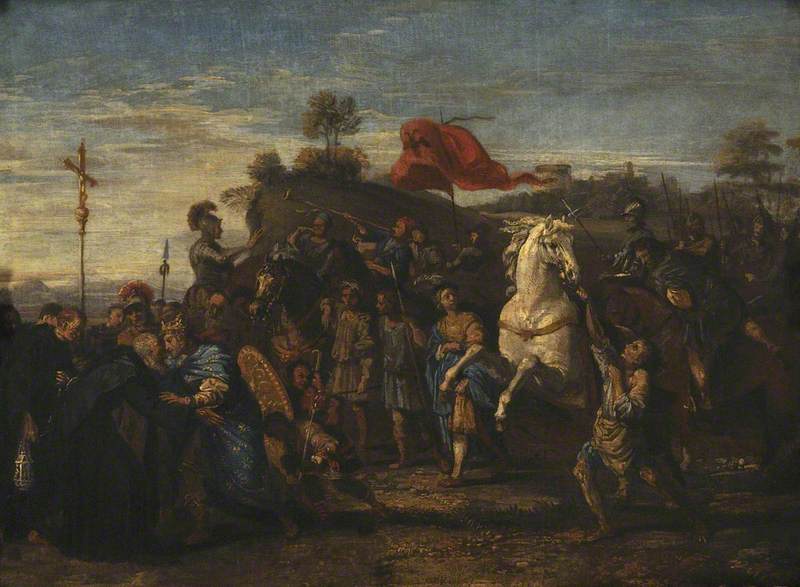 El encuentro de San Nil y el emperador Otón III - Domenichino
