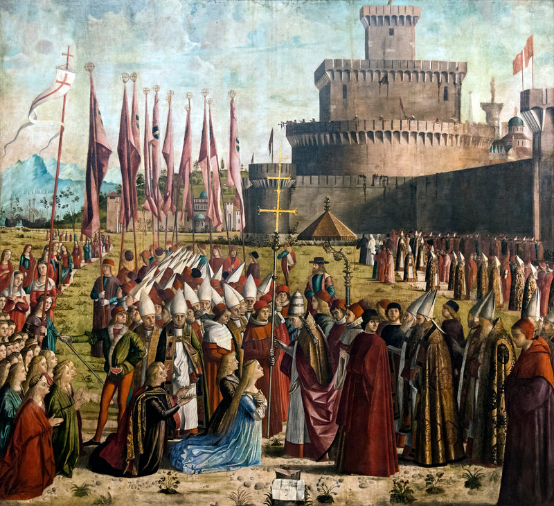 El Encuentro de los peregrinos con el Papa Ciríaco - Vittore Carpaccio