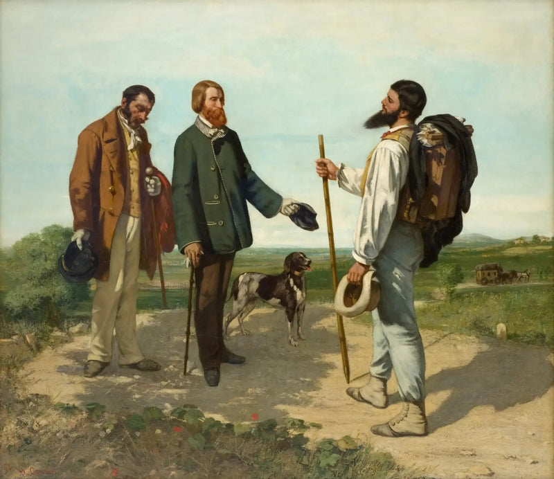 La Encuentro, o Buenos días Señor Courbet - Gustave Courbet