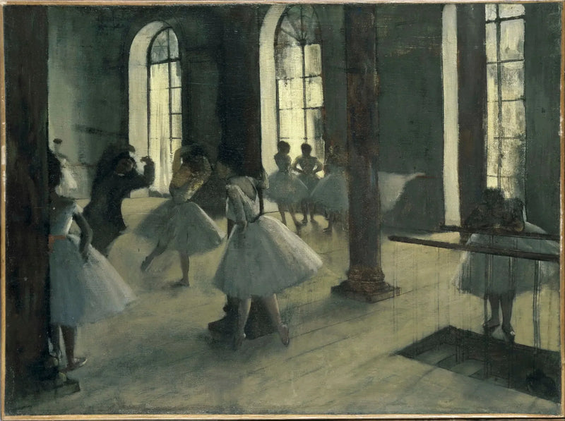 La Repetición en el vestíbulo de la danza - Edgar Degas