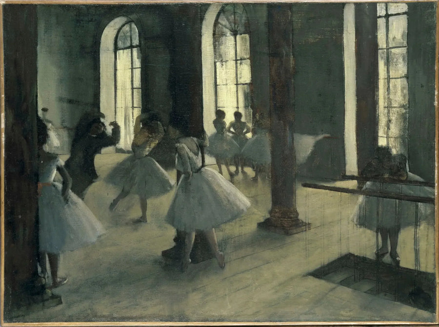 La Repetición en el vestíbulo de la danza - Edgar Degas