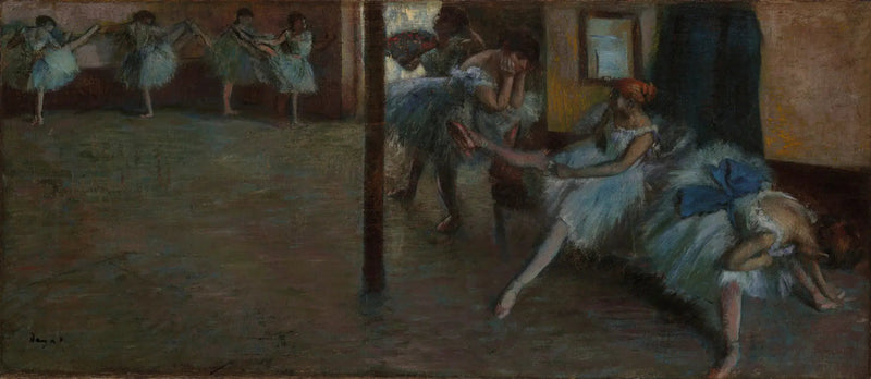 La repetición del ballet - Edgar Degas