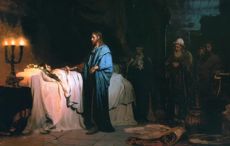 La resurrección de la hija de Jairo - Ilya Repin