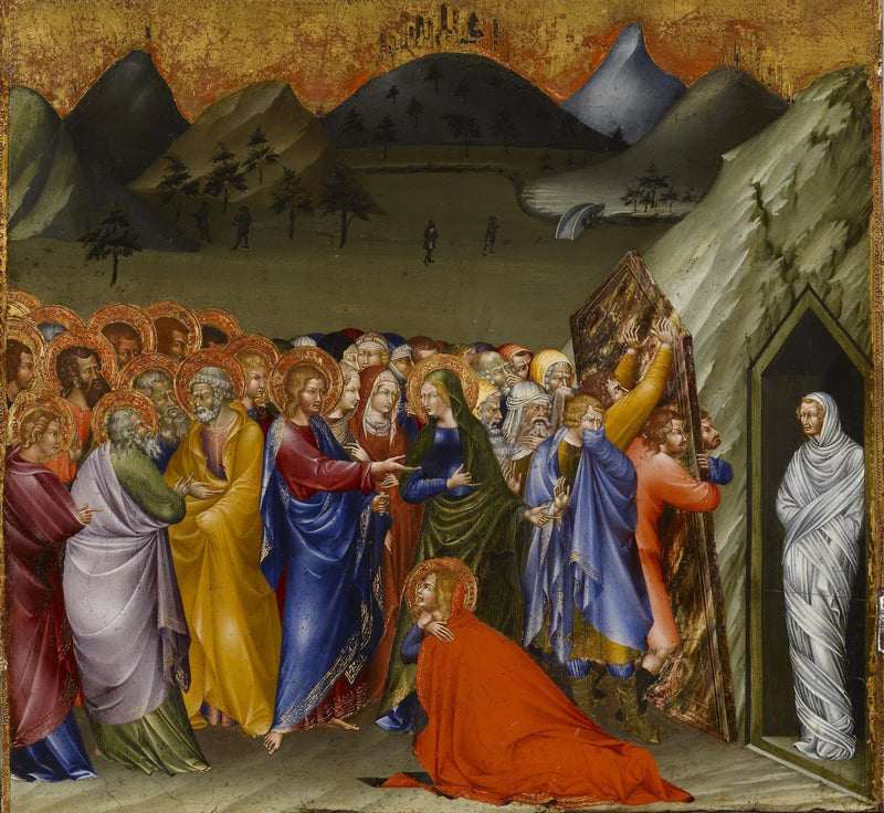 La resurrección de Lázaro - Giovanni di Paolo