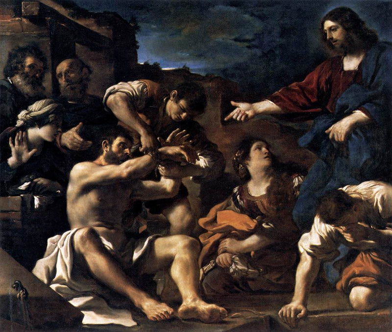 La Resurrección de Lázaro - Guercino