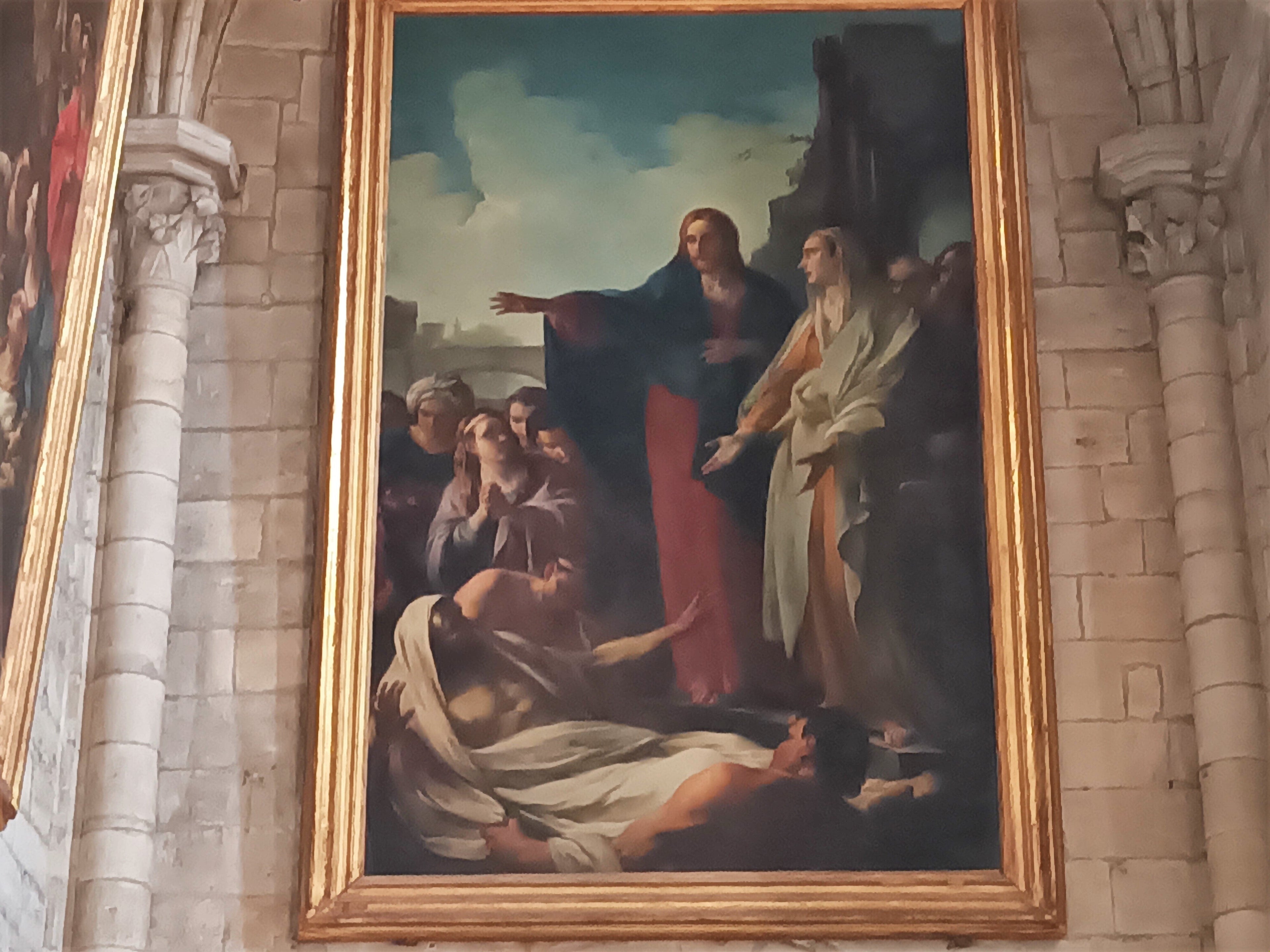 la Résurrection de Lazare - Joseph-Marie Vien image 1 copie peinte à la main à l’huile