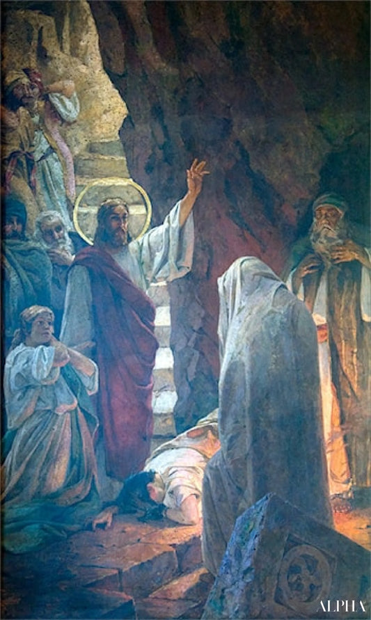 La résurrection de Lazare - Wilhelm Kotarbiński Reproductions de tableaux à la peinture à l’huile