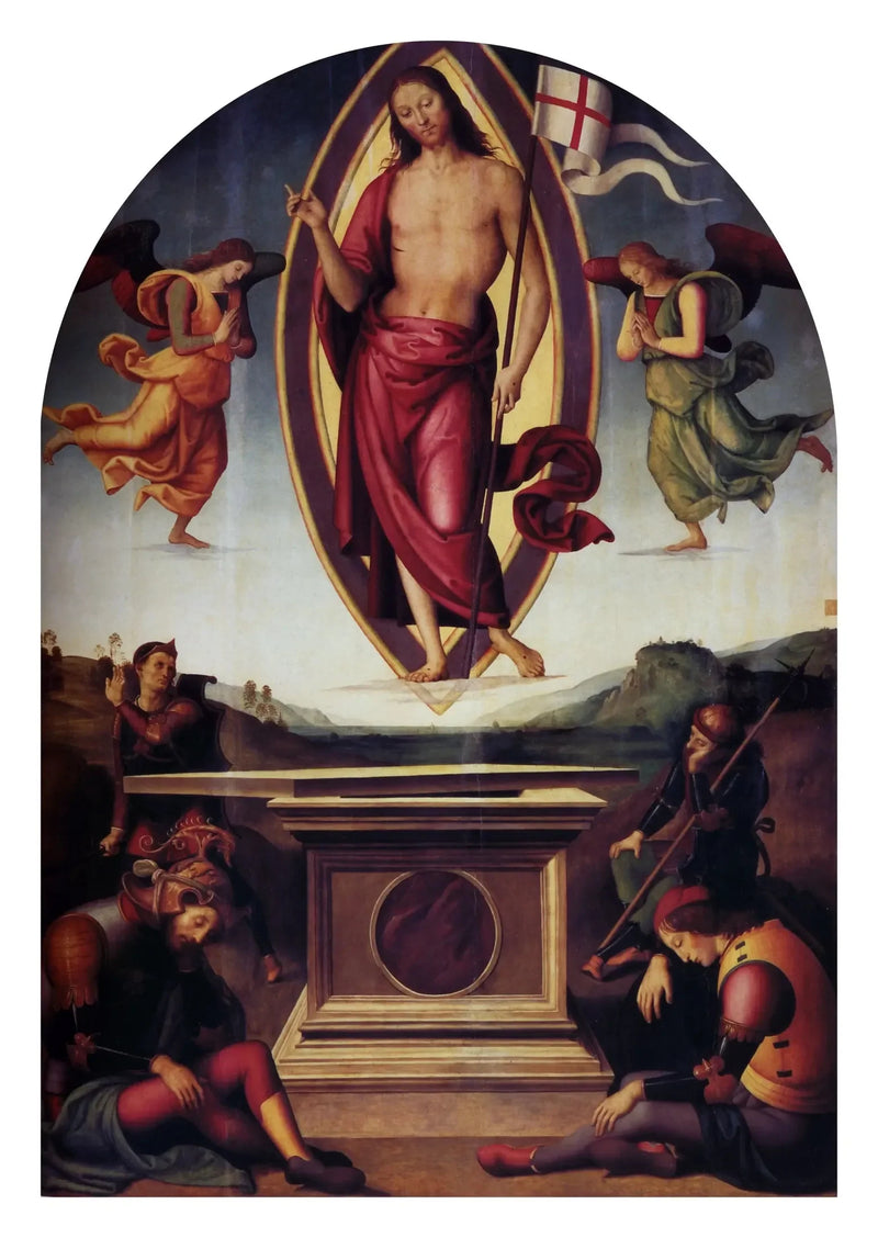 La Resurrección de San Francisco al Prato - Pietro Perugino
