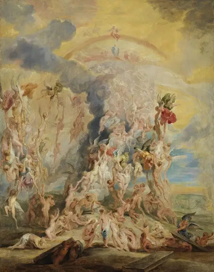 La resurrección de los bienaventurados - Peter Paul Rubens