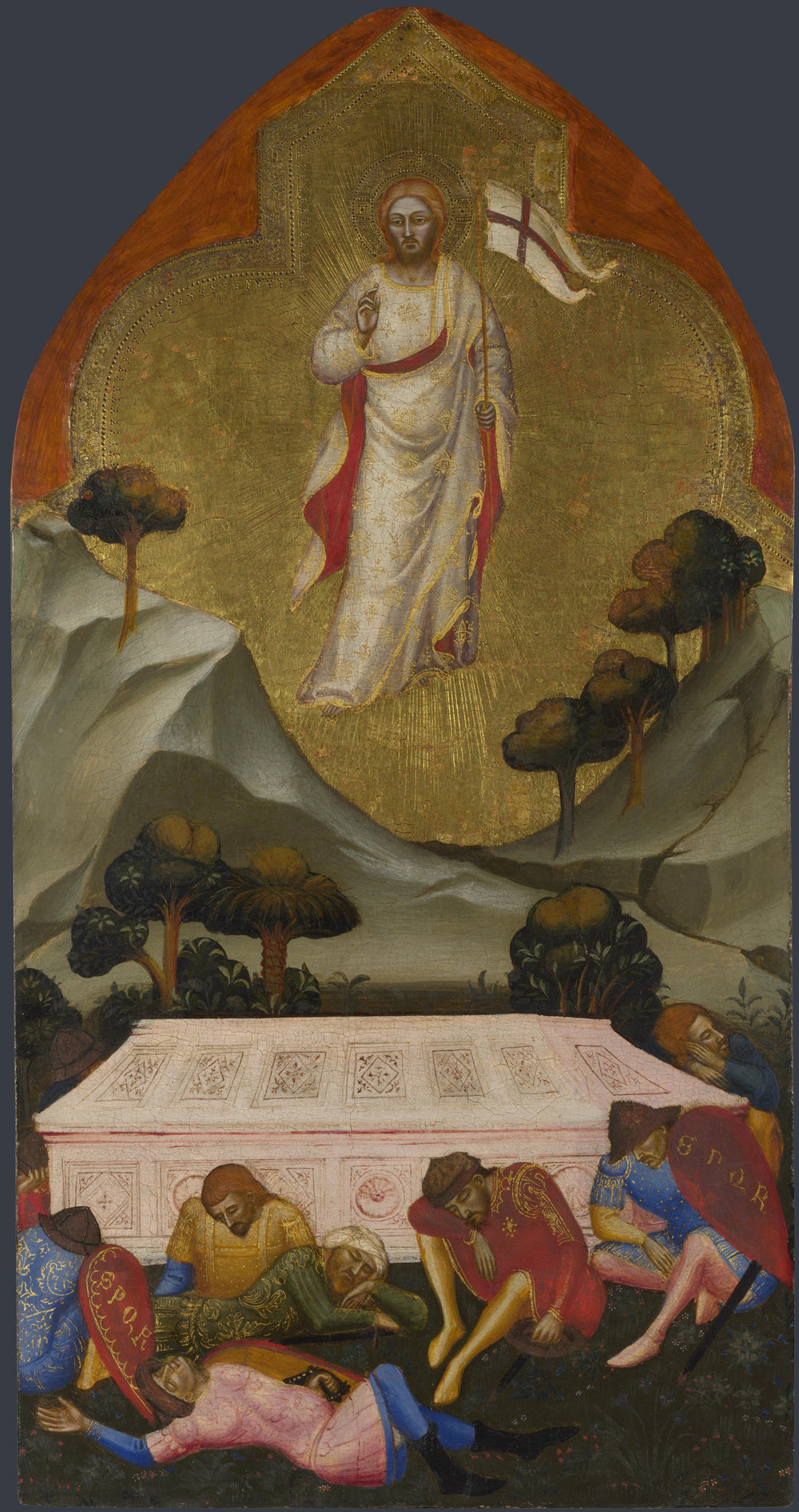 La Résurrection - Jacopo di Cione image 1 copie peinte à la main à l’huile