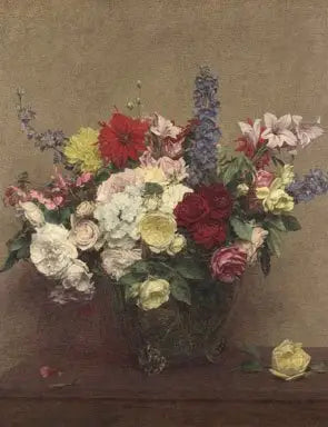 La riqueza rosa de junio - Henri Fantin-Latour