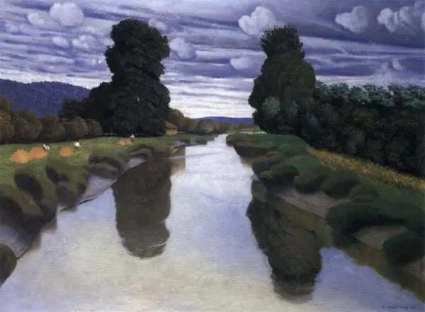 La Risle cerca de Berville - Félix Vallotton