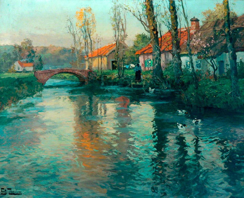 El río - Frits Thaulow