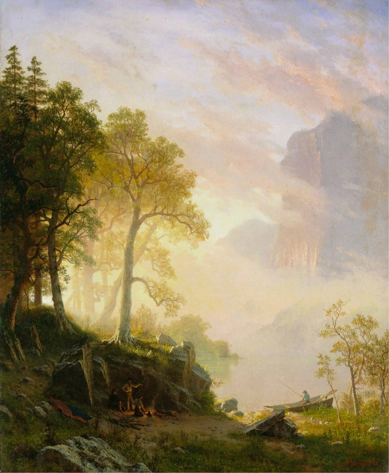 El río Merced en Yosemite - Albert Bierstadt